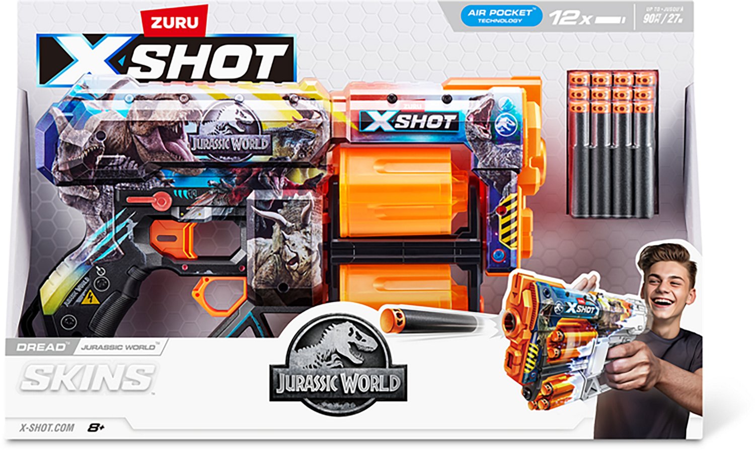 ZURU XSHOT Skins Dread Jurassic Series 1 Blaster