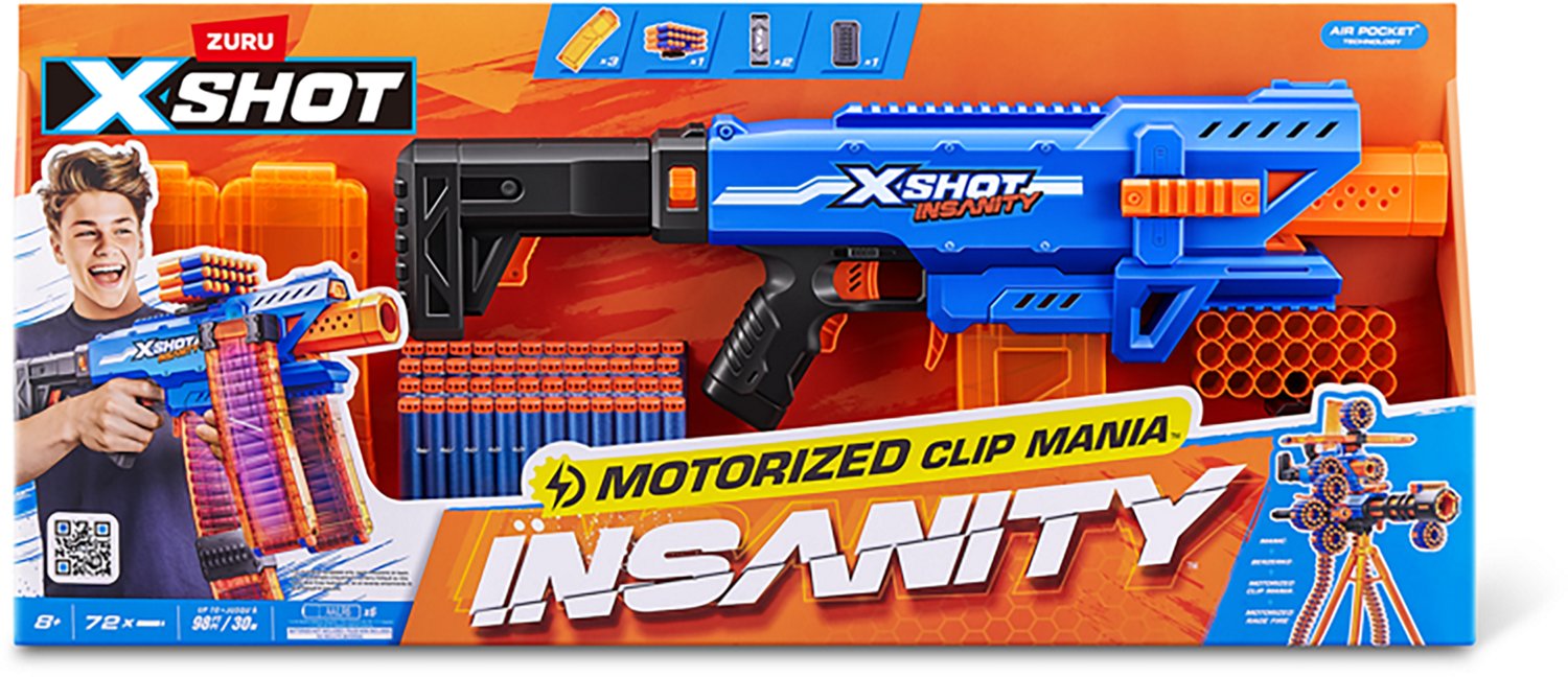 ZURU XSHOT Insanity Motorized Clip Mania Dart Blaster - view number 6