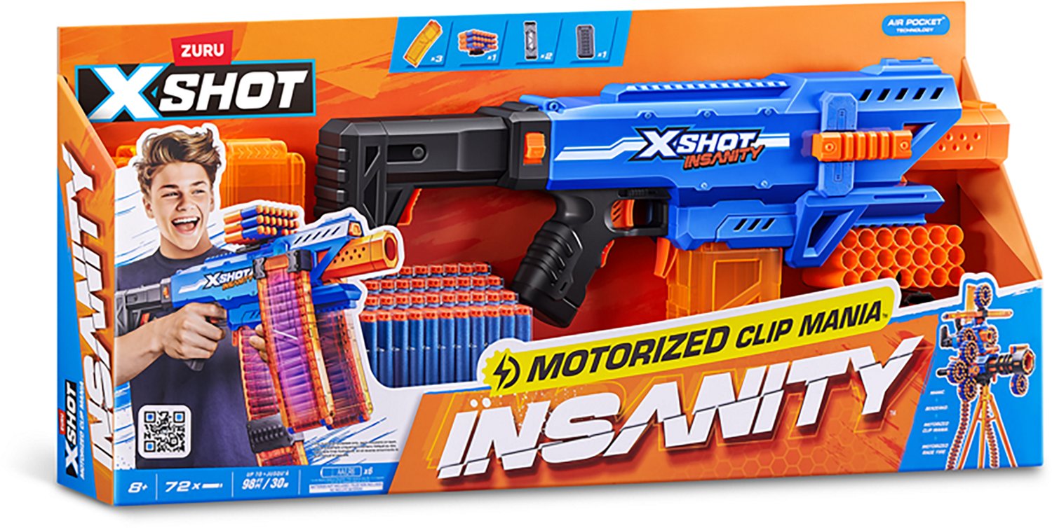 ZURU XSHOT Insanity Motorized Clip Mania Dart Blaster - view number 7