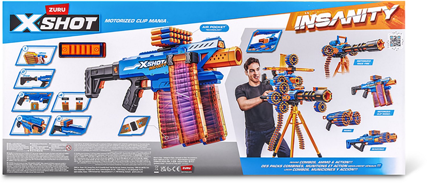 ZURU XSHOT Insanity Motorized Clip Mania Dart Blaster - view number 8