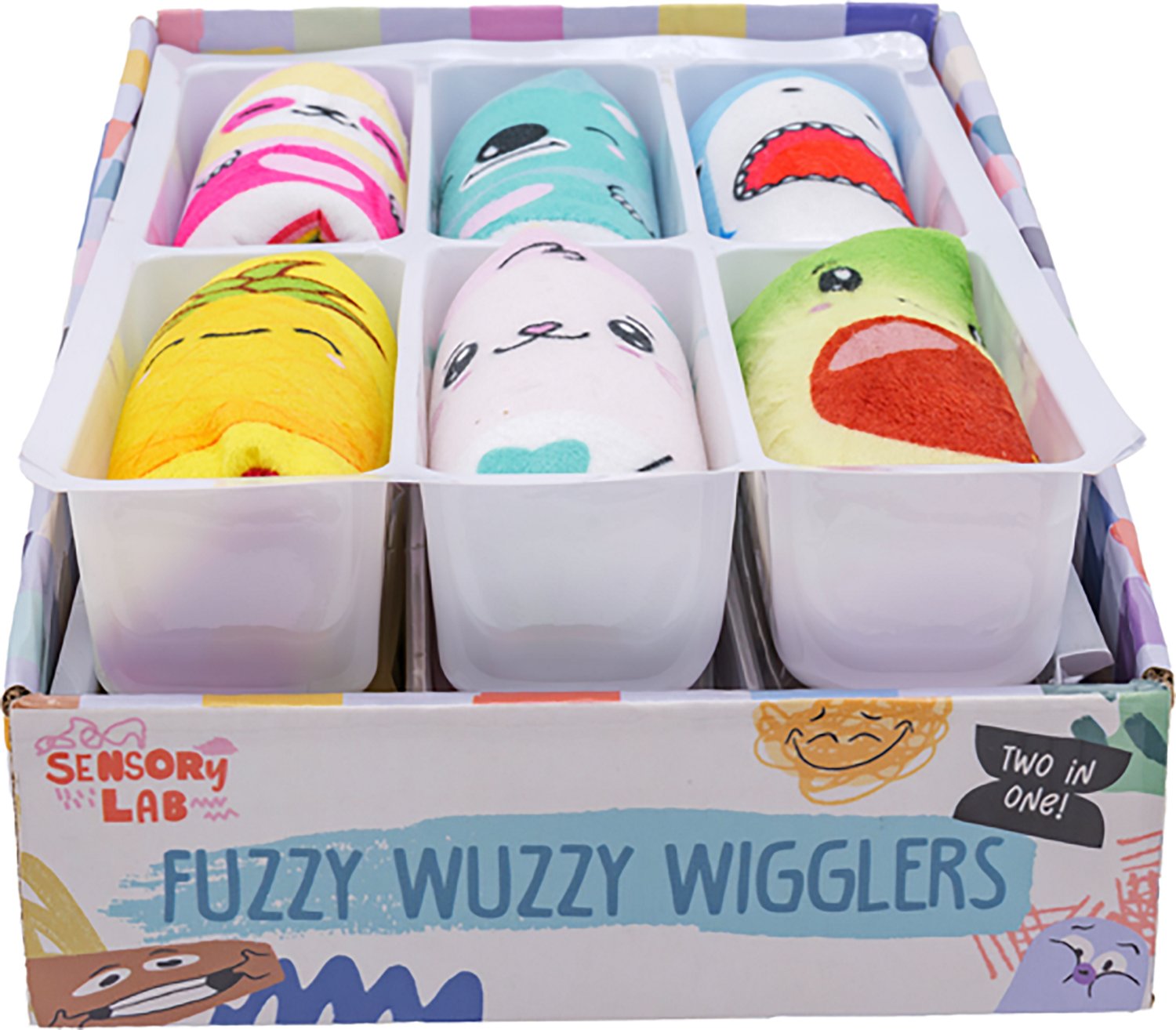 Toysmith Sensory Lab 2-in-1 Fuzzy Wuzzy Wigglers - view number 6
