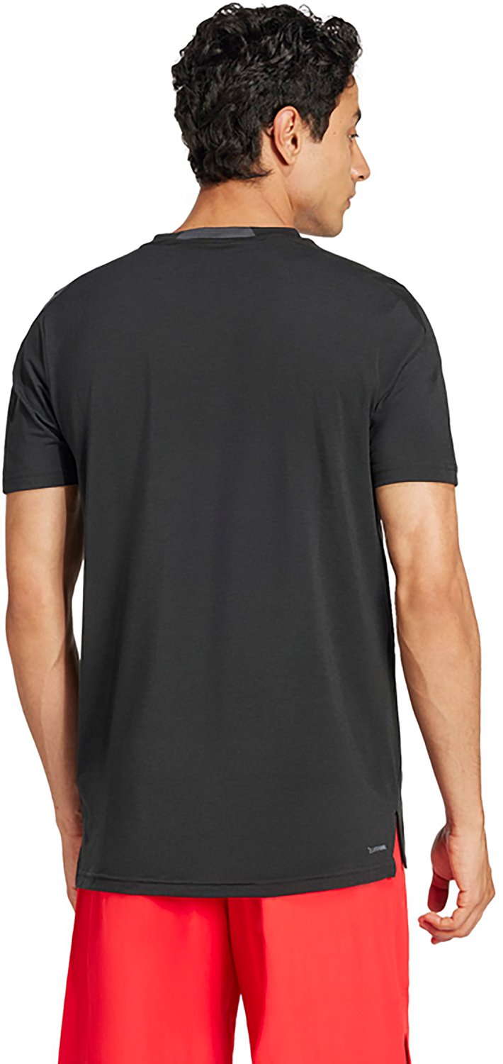 adidas Men's Designed For Training 3-Stripe Short Sleeve T-shirt - view number 2