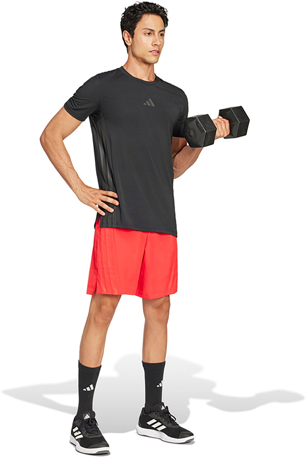 adidas Men's Designed For Training 3-Stripe Short Sleeve T-shirt - view number 5