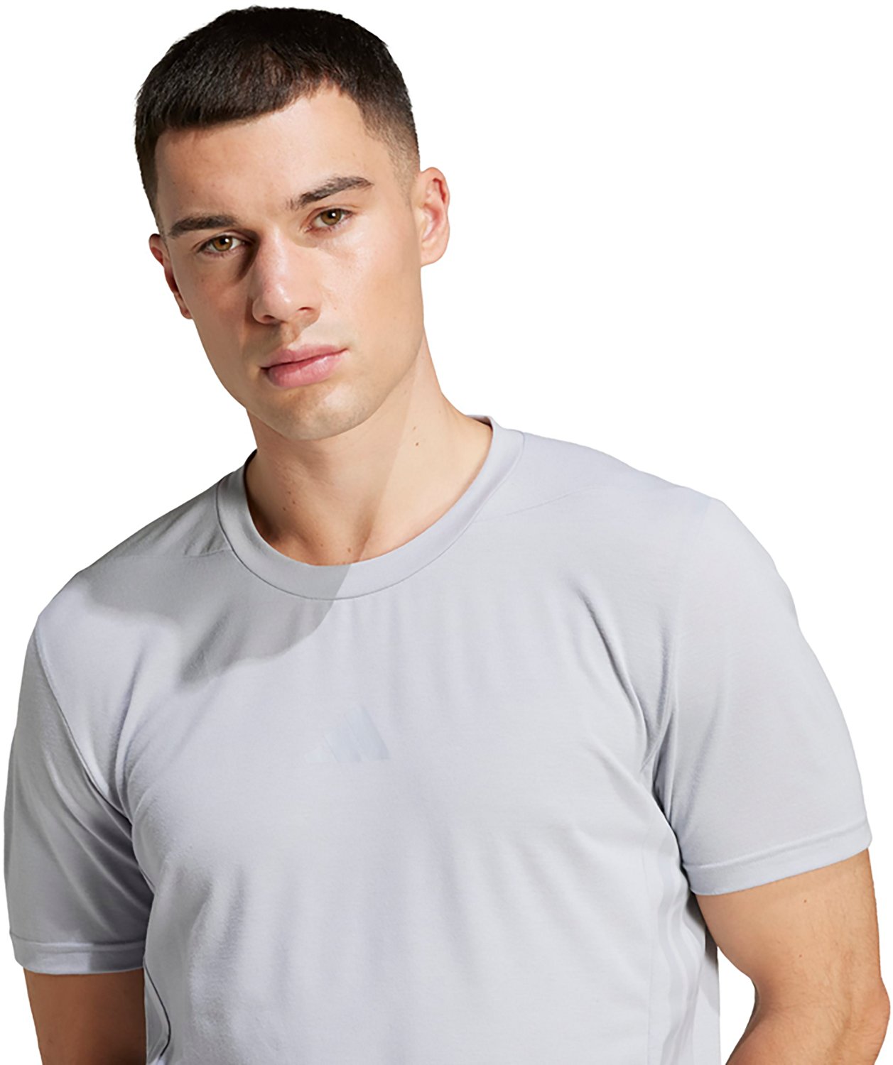 adidas Men's Designed For Training 3-Stripe Short Sleeve T-shirt - view number 3