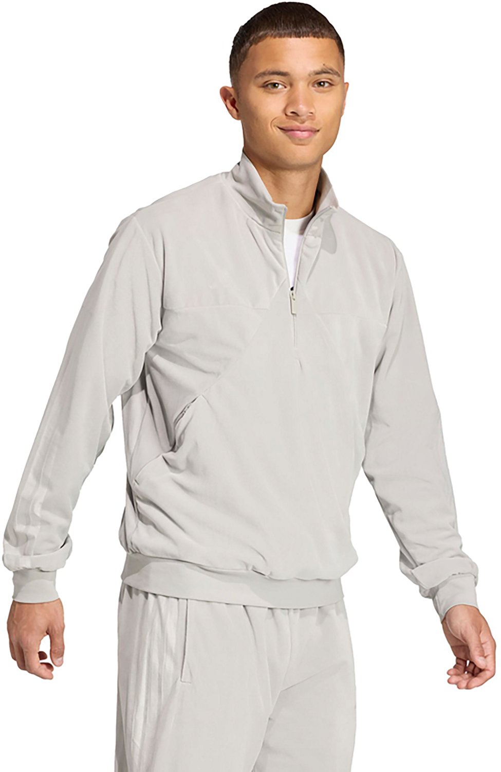 adidas Men's House of Tiro Velour Half-Zip Track Jacket - view number 5