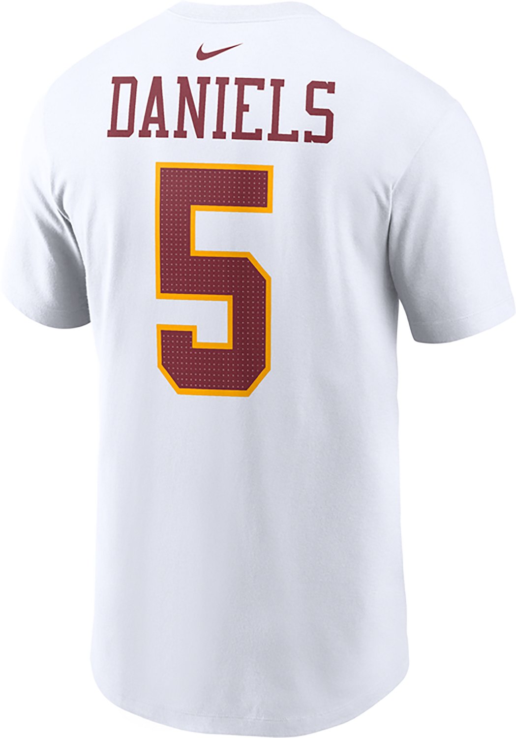 Nike Men's Jayden Daniels Washington Commanders Alt Name and Number Short Sleeve T-shirt - view number 3