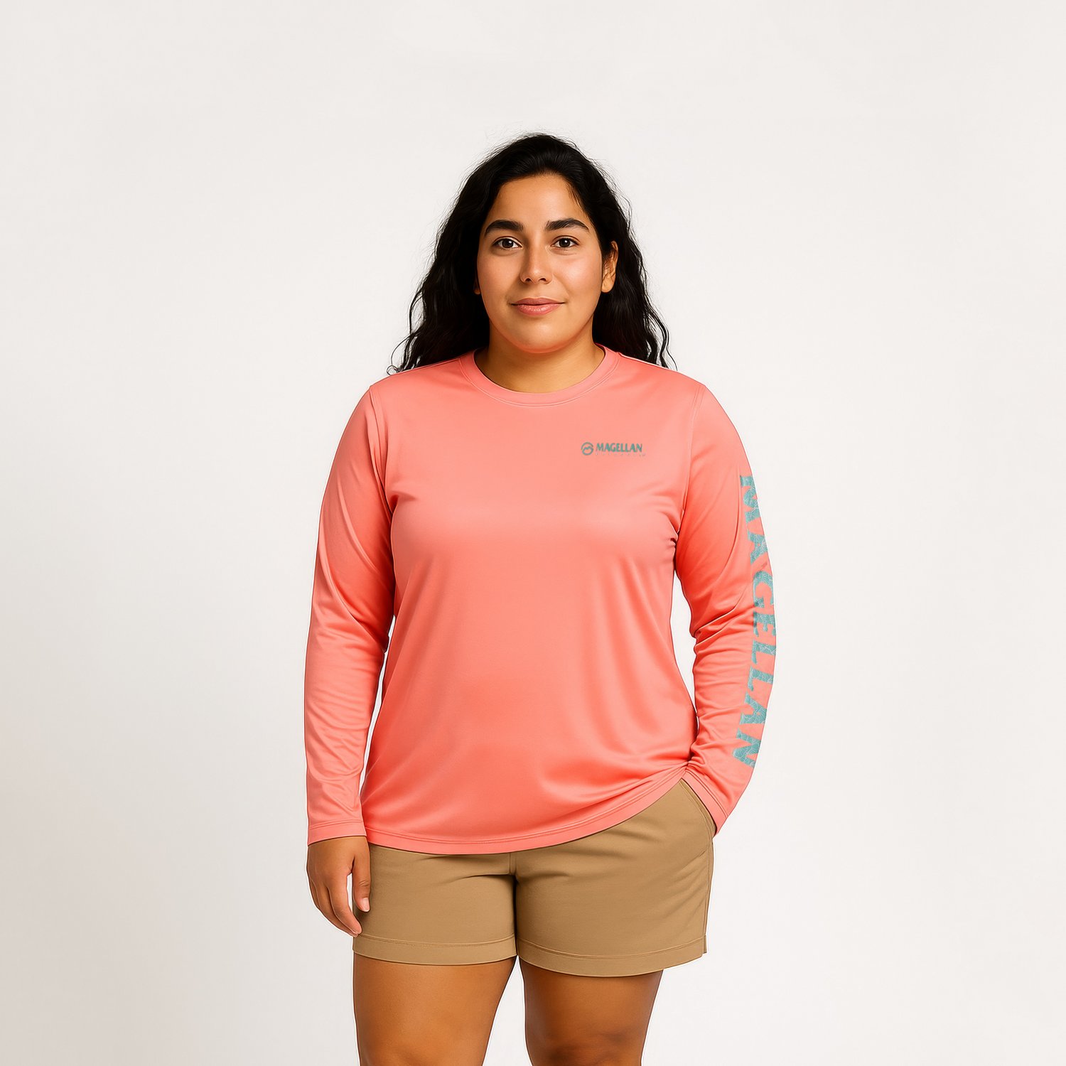 Magellan Outdoors Women's Caddo Lake Logo Crew Long Sleeve T-shirt - view number 1