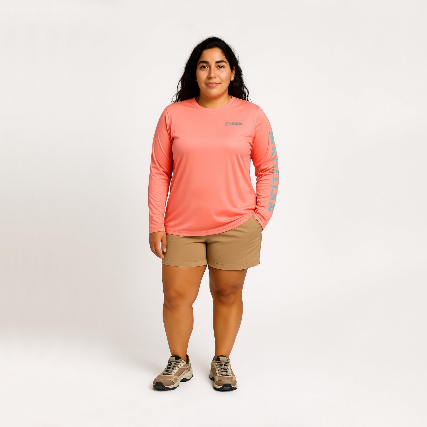 Magellan Outdoors Women's Caddo Lake Logo Crew Long Sleeve T-shirt - view number 2