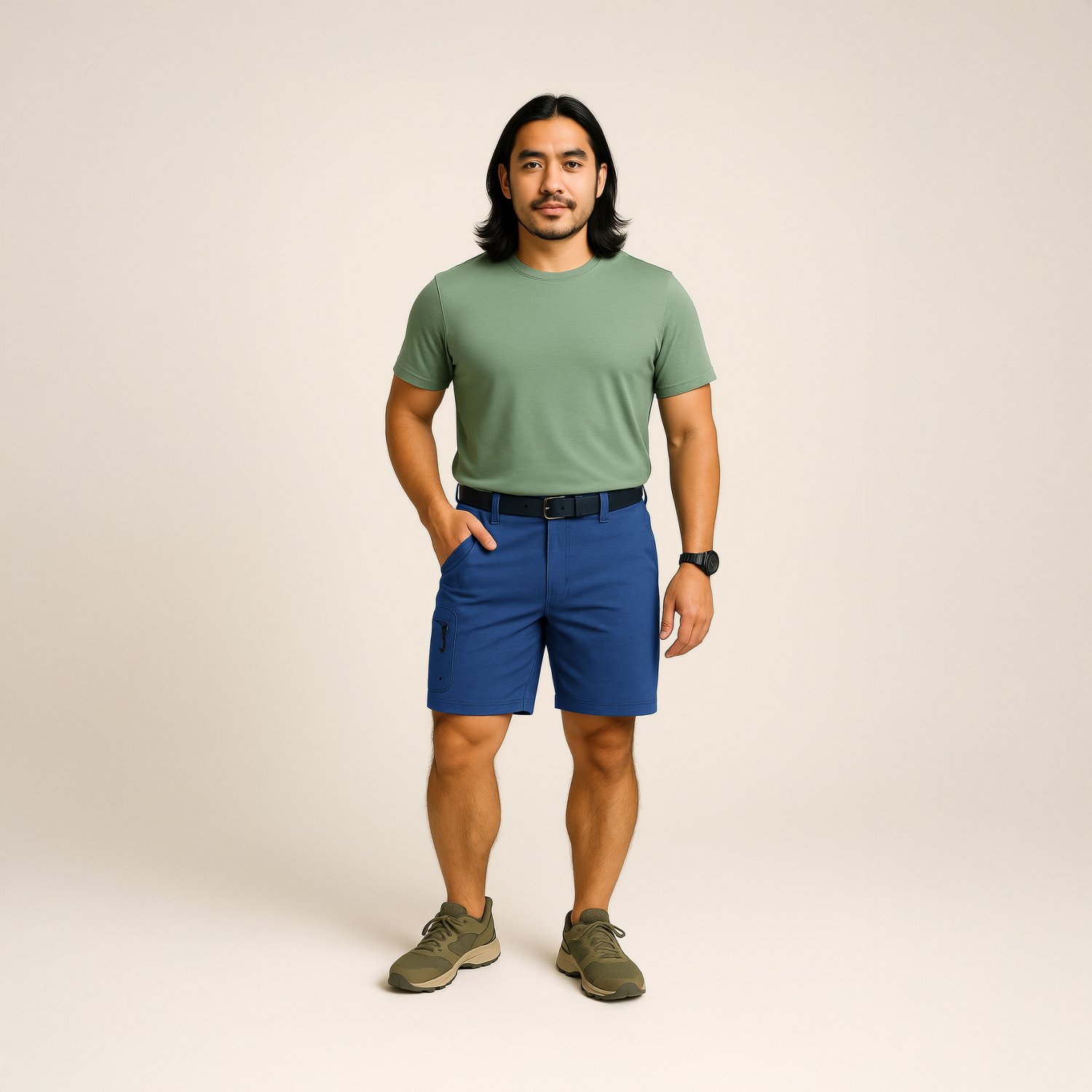 Magellan Outdoors Men's Aransas Pass Heather Hybrid Shorts                                                                       - view number 2