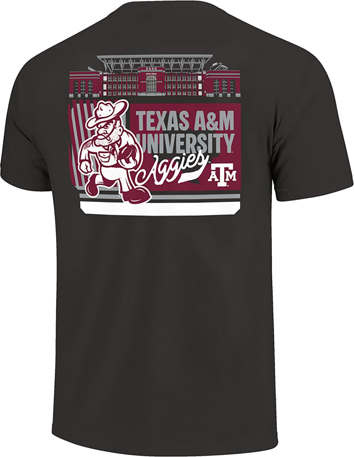 Image One Men's Texas A&M Football Stadium Mascot Ticket DS T-shirt - view number 3