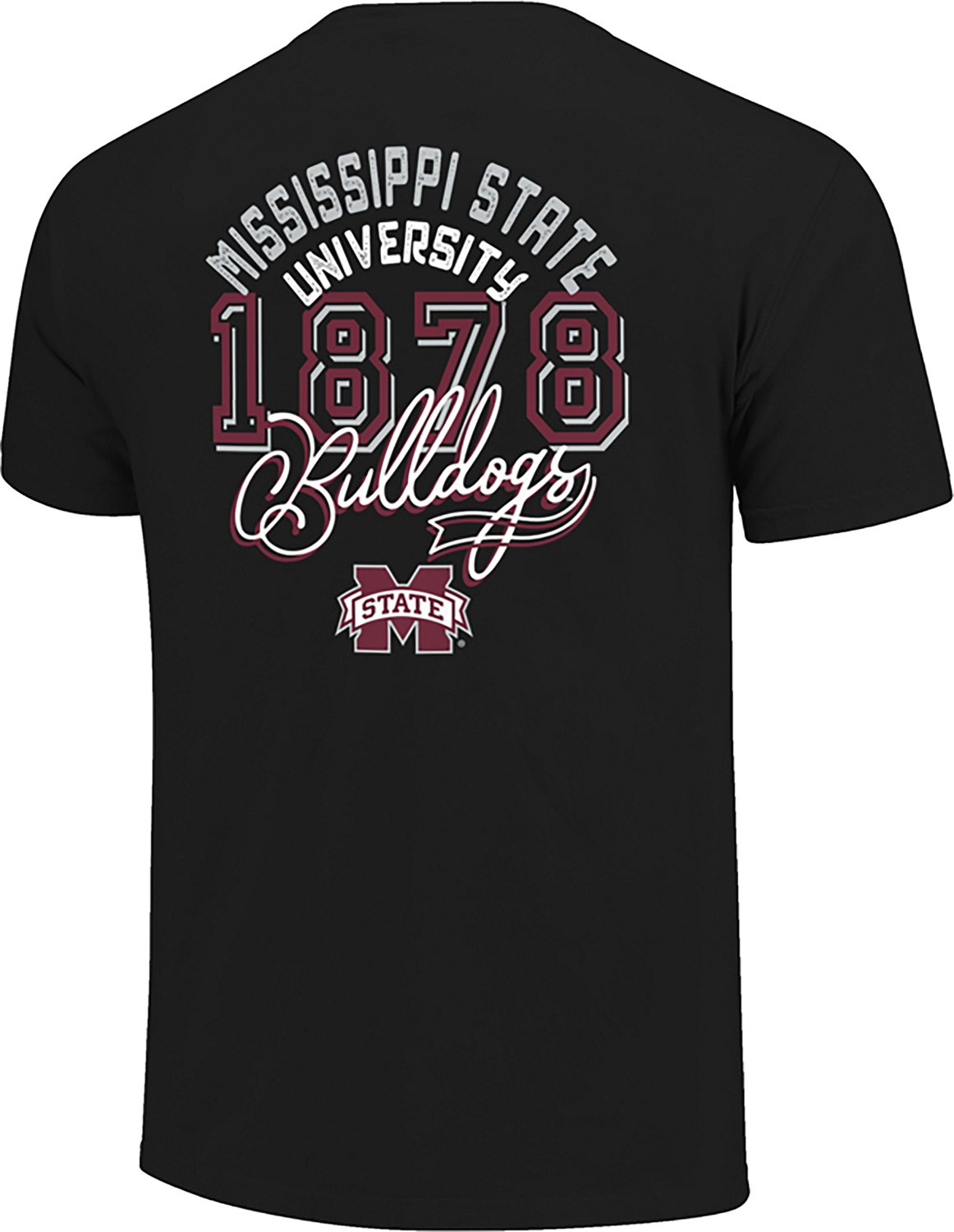 Image One Men's Mississippi State Established Script Sign DS T-shirt - view number 3