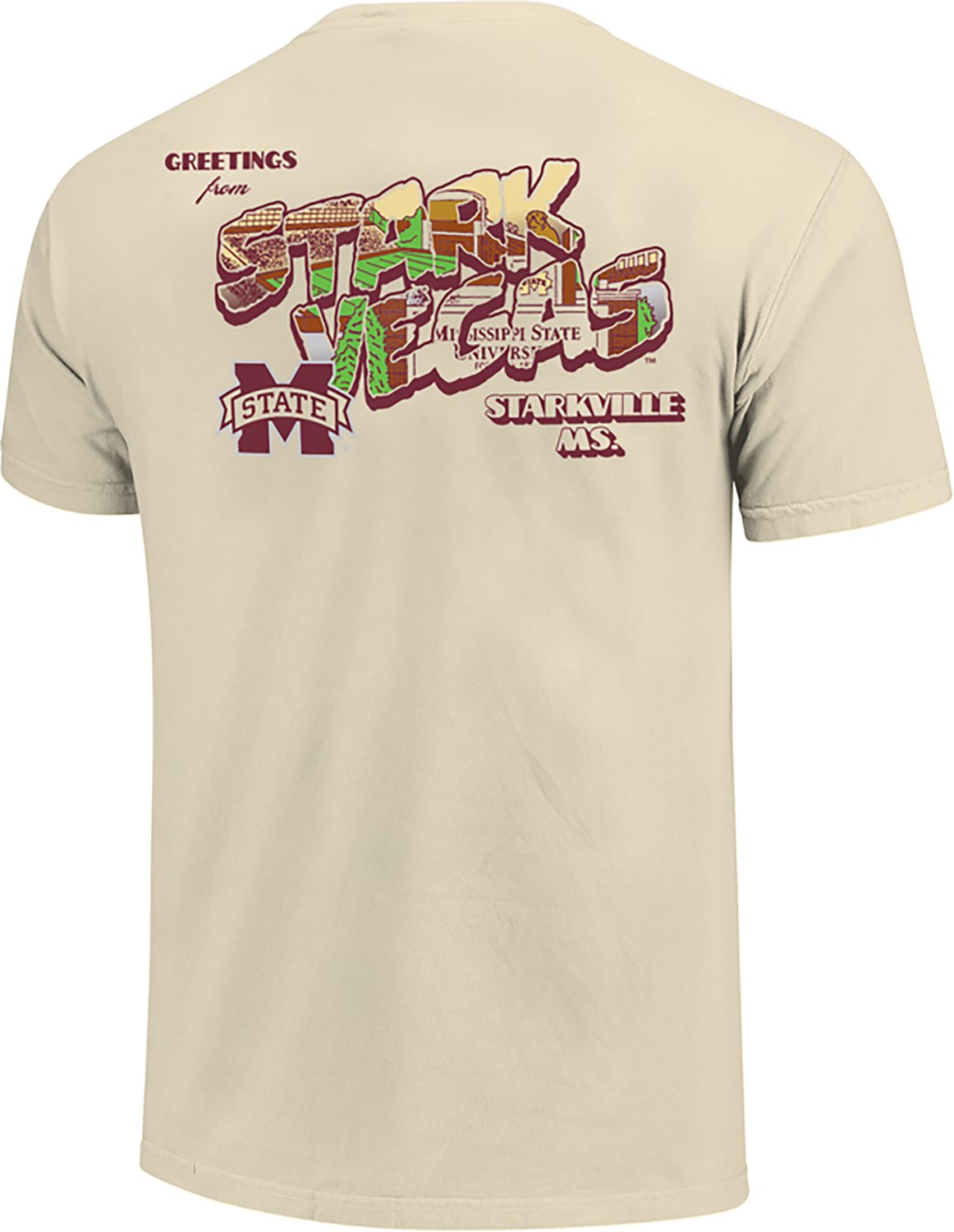 Image One Men's Mississippi State Postcard DS T-shirt - view number 3