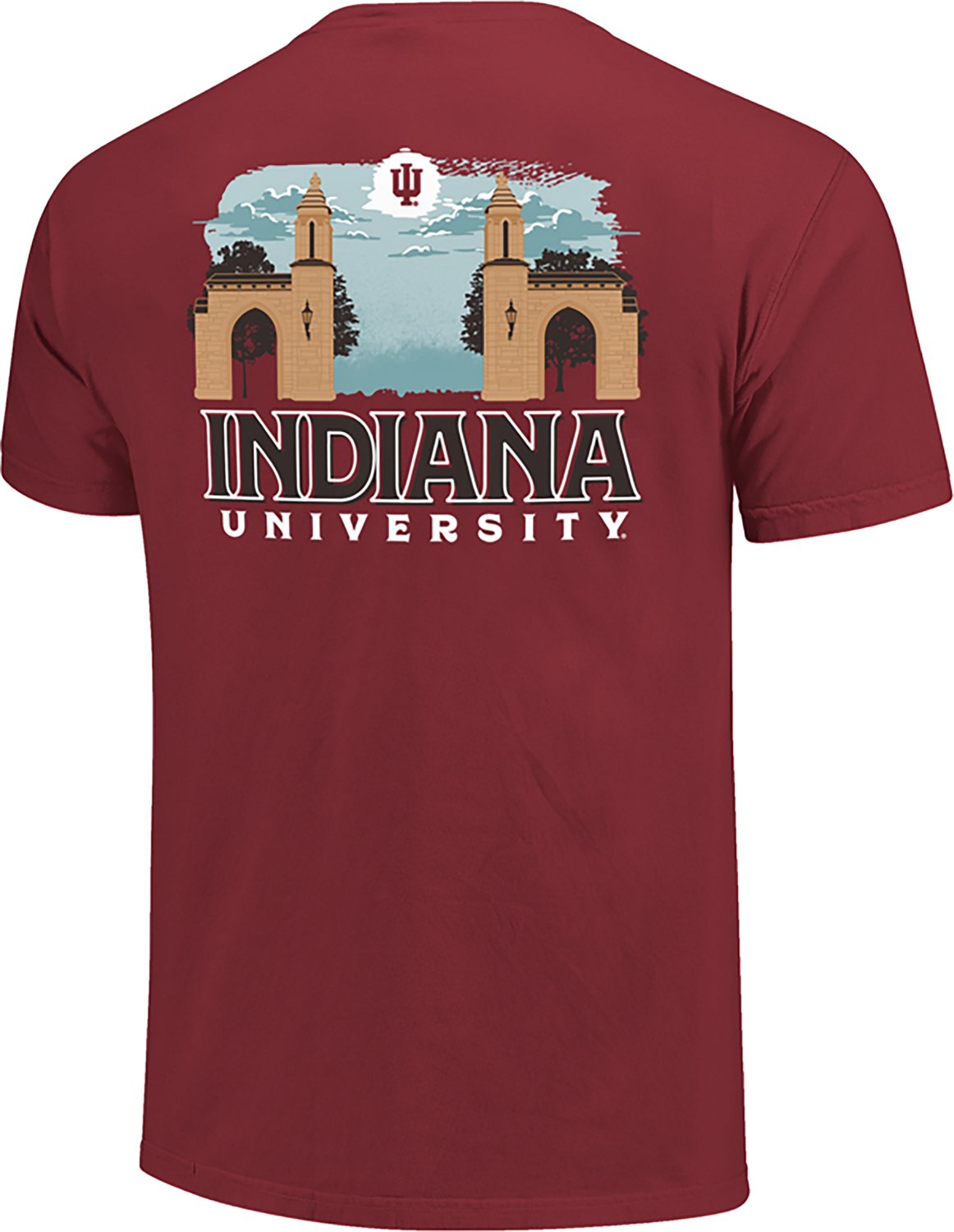 Image One Men's Indiana Skyline Campus Gates DS T-shirt - view number 3