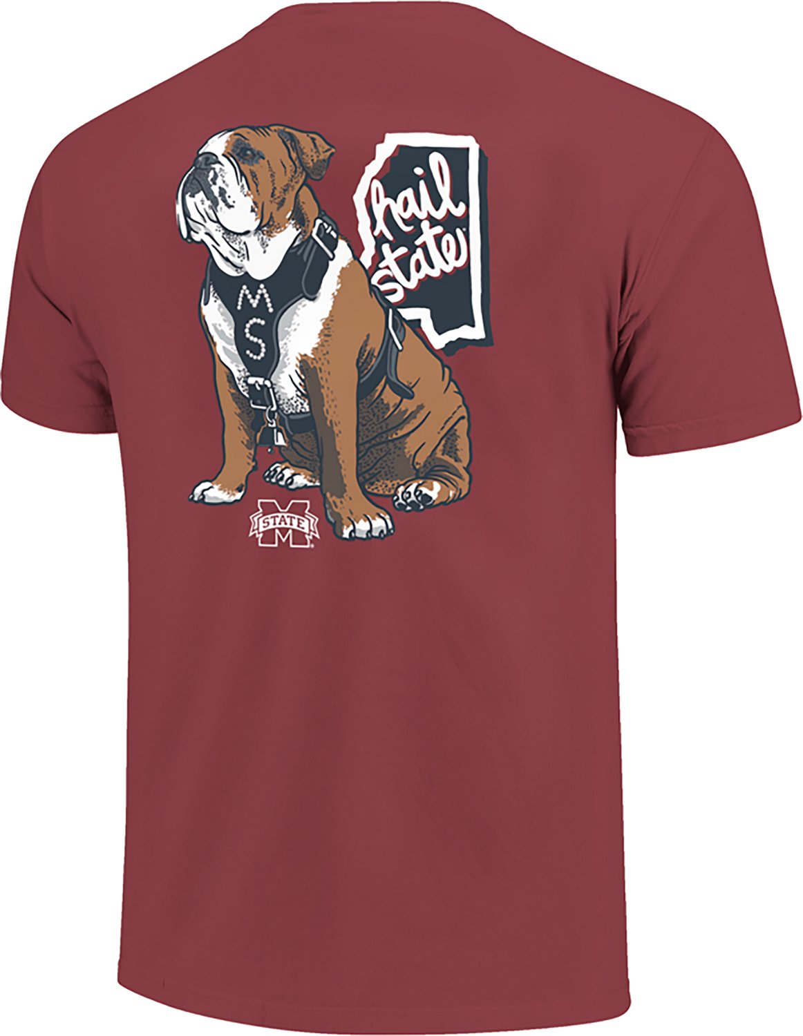 Image One Men's Mississippi State University State Slogan Mascot DS T-shirt - view number 3