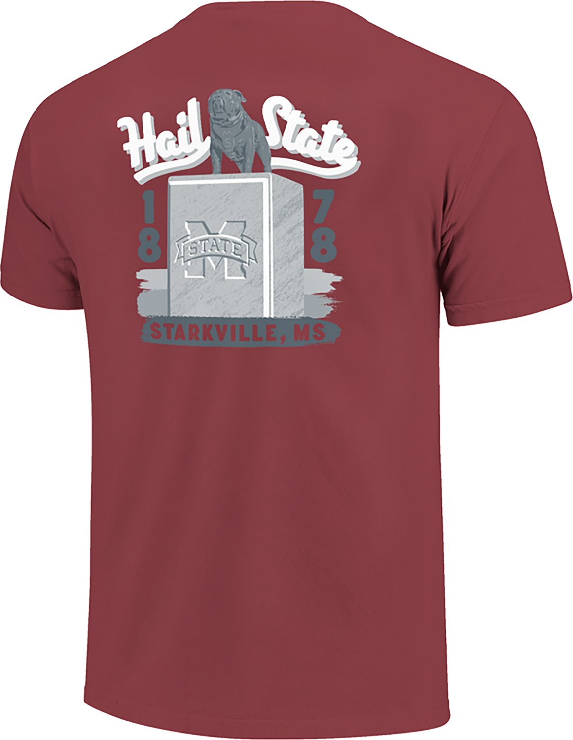 Image One Men's Mississippi State Statue Script Built DS T-shirt - view number 3