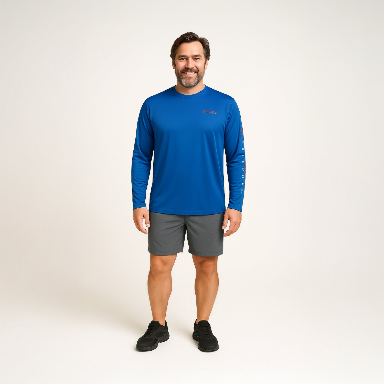 Magellan Outdoors Men's Casting Crew Core Graphic Long Sleeve T-shirt                                                            - view number 2