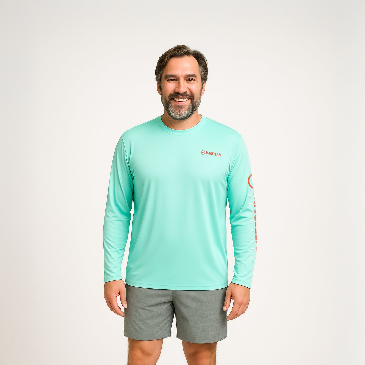 Magellan Outdoors Men's Casting Crew Core Graphic Long Sleeve T-shirt                                                            - view number 1