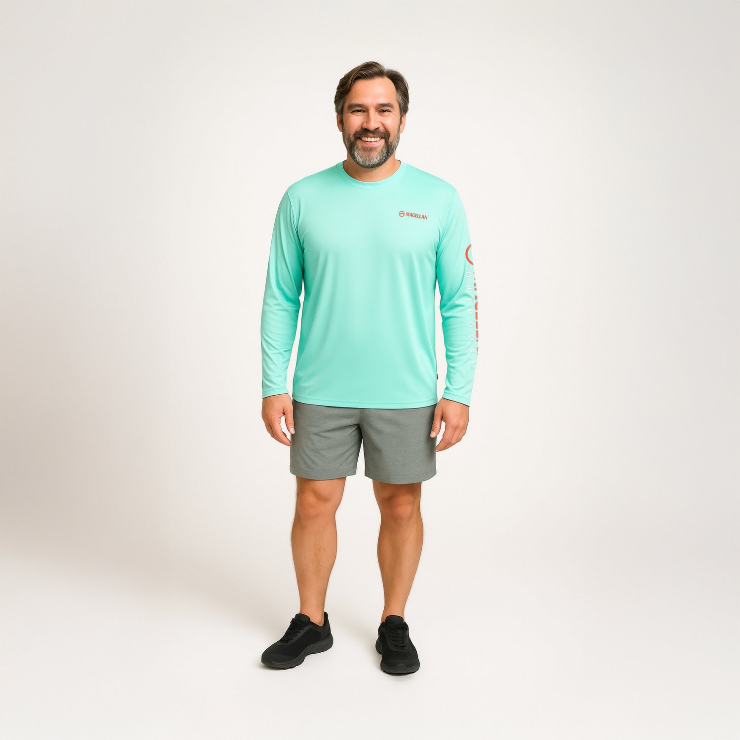 Magellan Outdoors Men's Casting Crew Core Graphic Long Sleeve T-shirt                                                            - view number 2