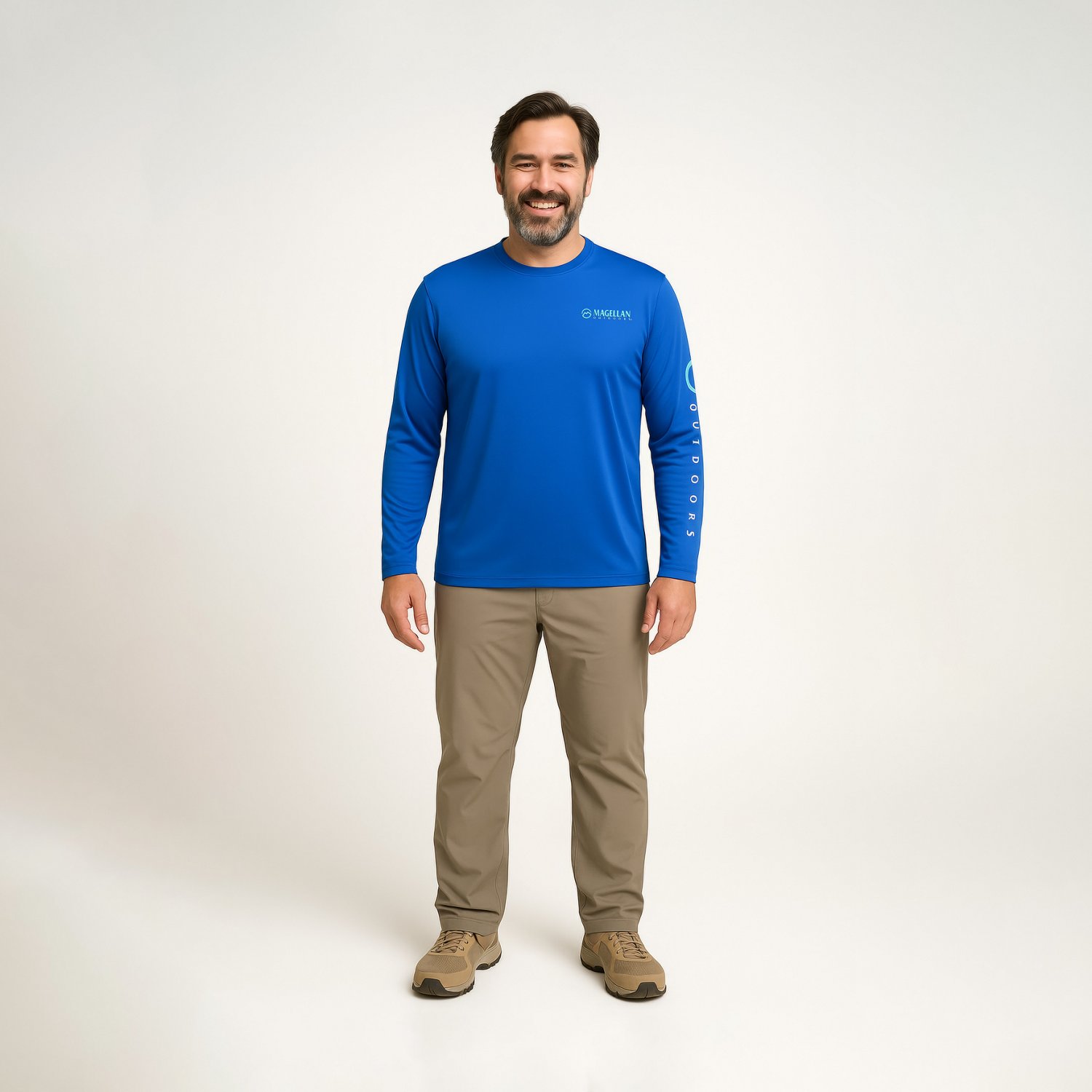 Magellan Outdoors Men's Casting Crew Core Graphic Long Sleeve T-shirt                                                            - view number 2