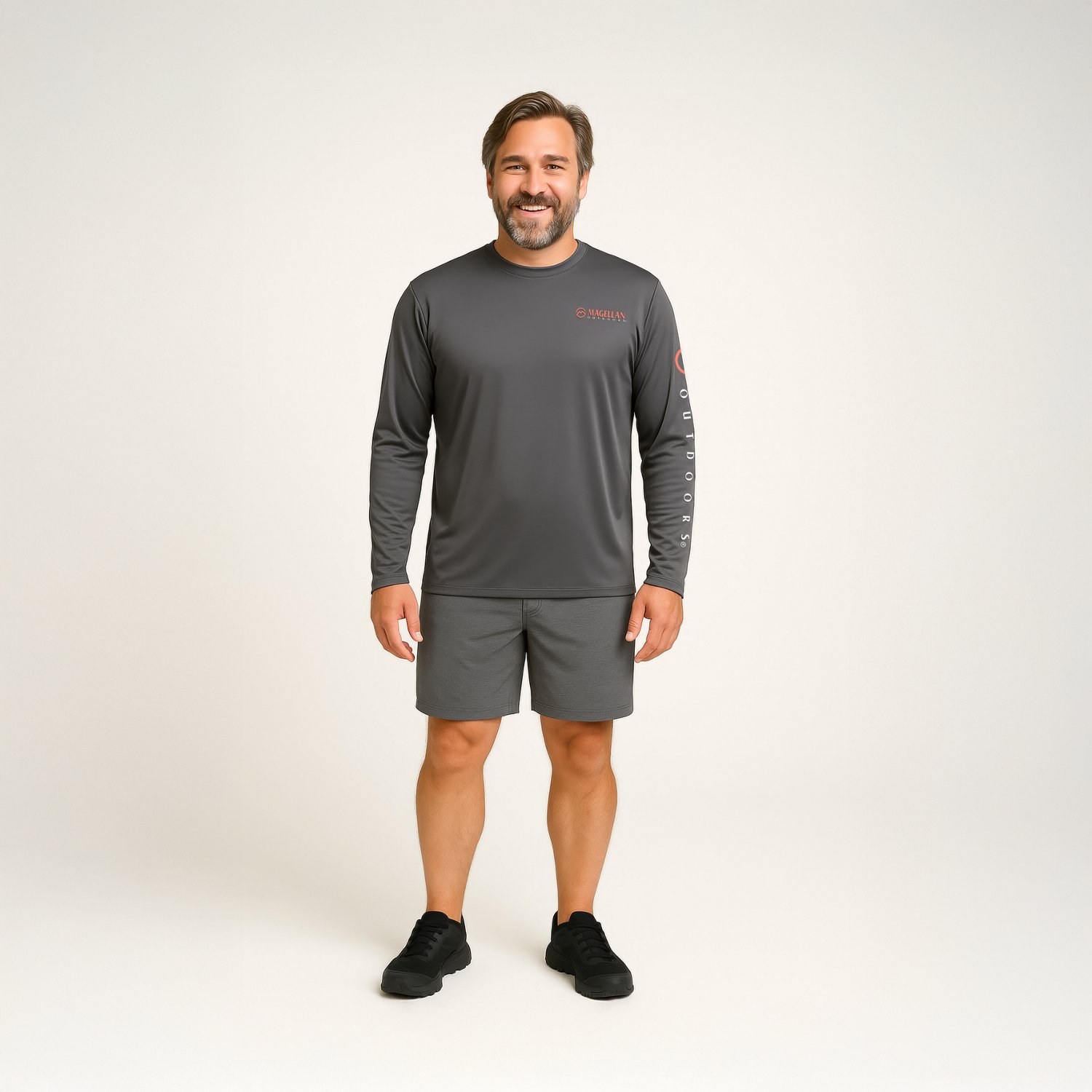 Magellan Outdoors Men's Casting Crew Core Graphic Long Sleeve T-shirt                                                            - view number 2