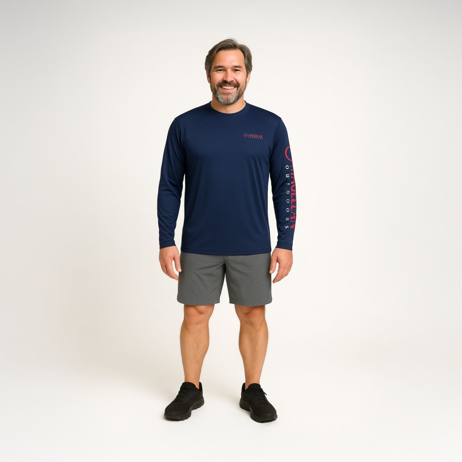 Magellan Outdoors Men's Casting Crew Core Graphic Long Sleeve T-shirt                                                            - view number 2