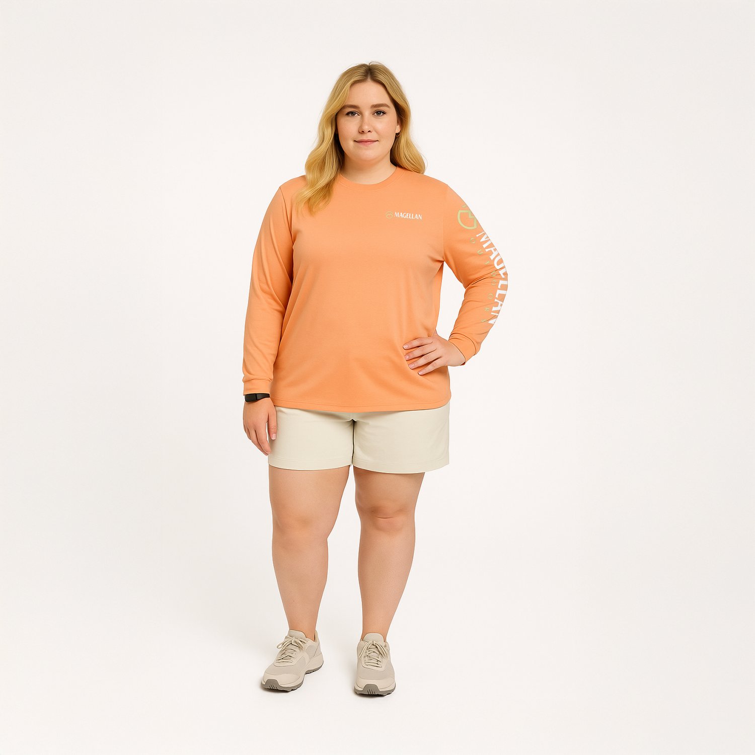 Magellan Outdoors Women's Grotto Falls Plus Size Long Sleeve T-shirt - view number 2