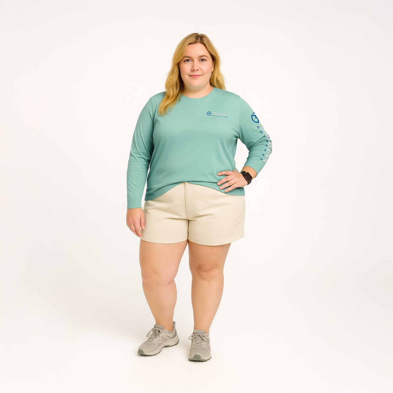 Magellan Outdoors Women's Grotto Falls Plus Size Long Sleeve T-shirt - view number 2