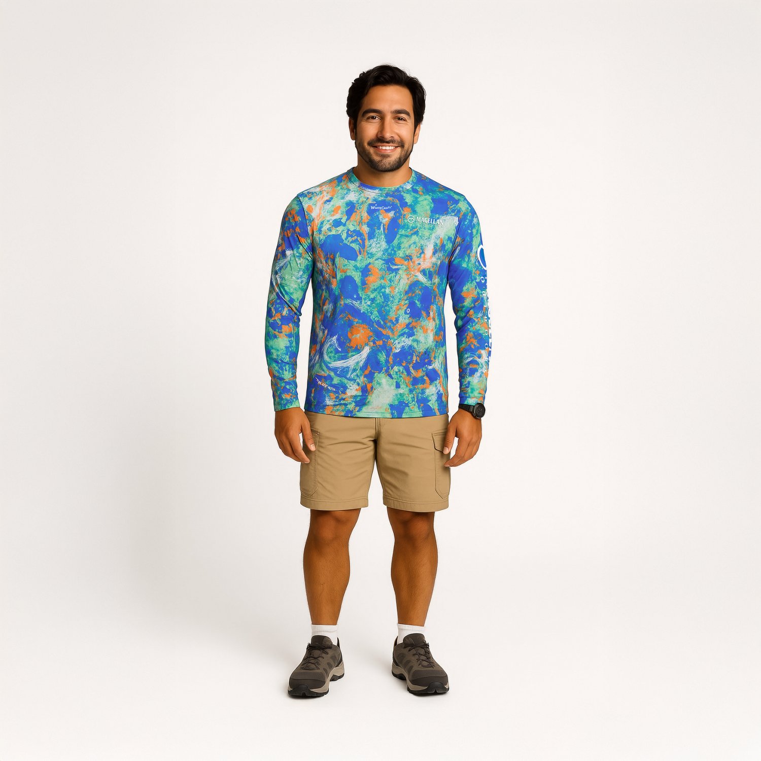 Magellan Outdoors Men's FishGear Mossy Oak Whitecap Long Sleeve Crew T-shirt - view number 2