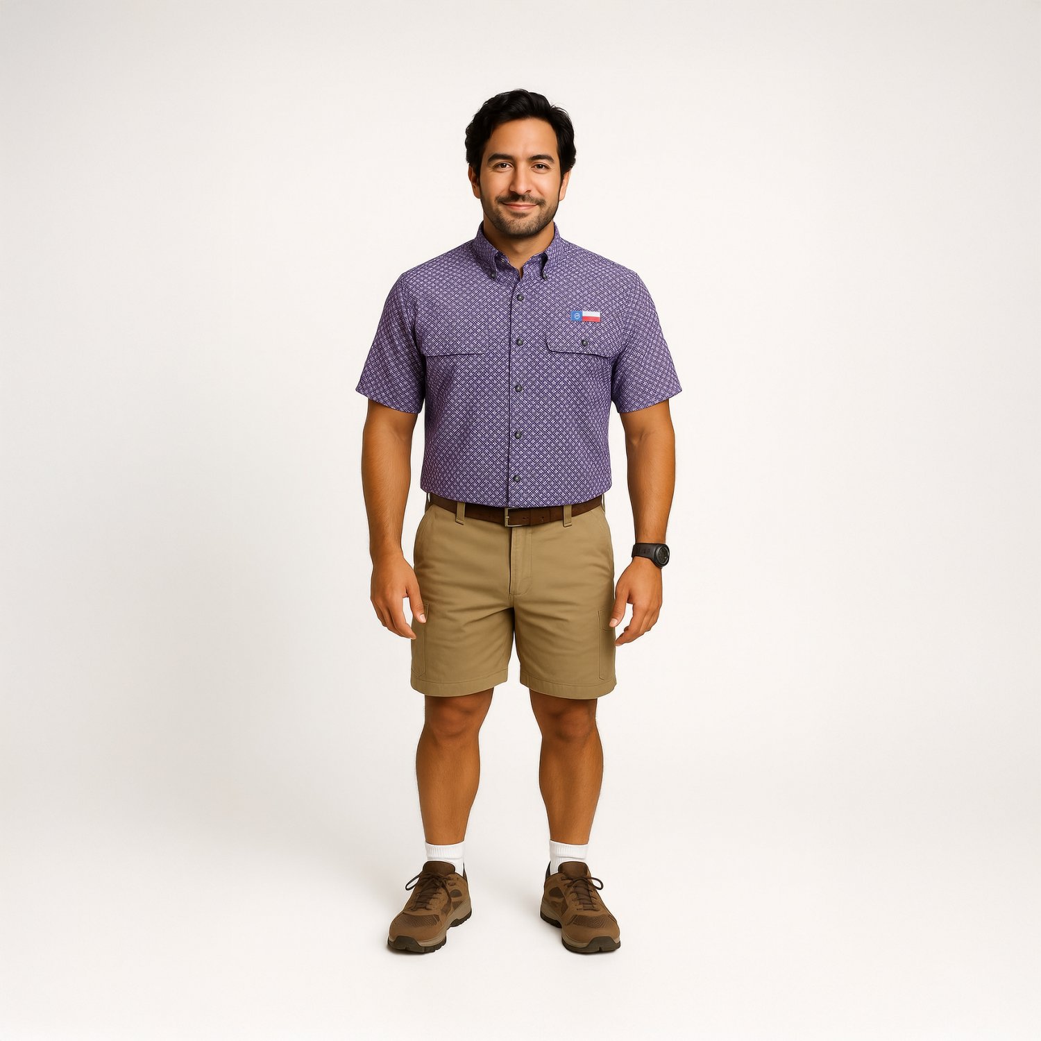 Magellan Men's Local State Gameday Micro Print Short Sleeve Shirt - view number 2