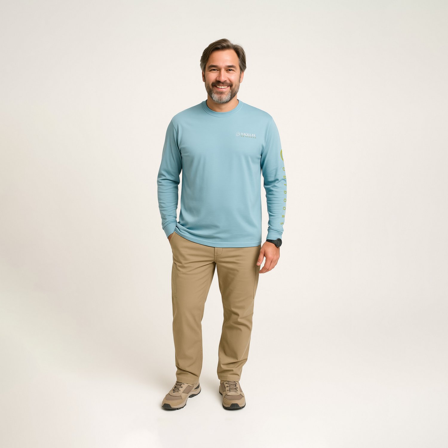 Magellan Outdoors Men's Grotto Falls Long Sleeve T-shirt - view number 2