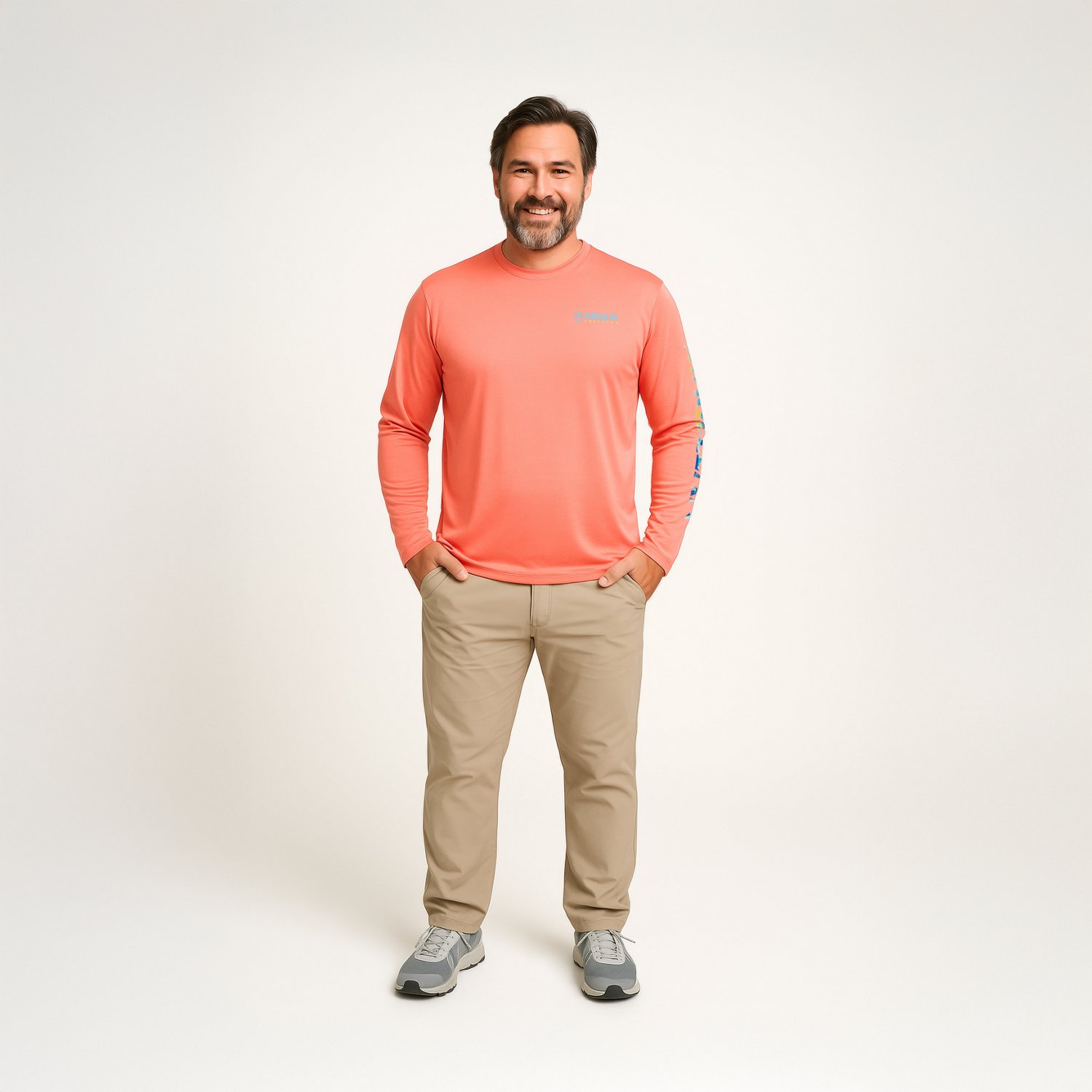 Magellan Outdoors Men's Casting Crew Long Sleeve T-shirt                                                                         - view number 2