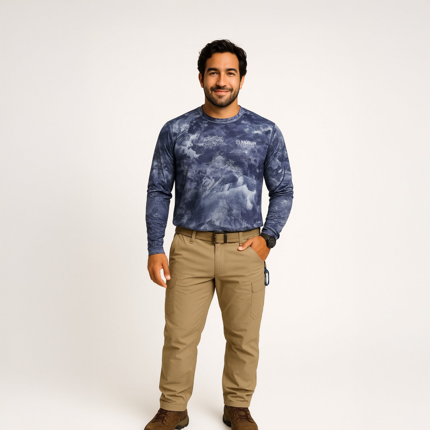 Magellan Outdoors Men's Realtree Xtreme Reversible Crew Long-Sleeve T-shirt