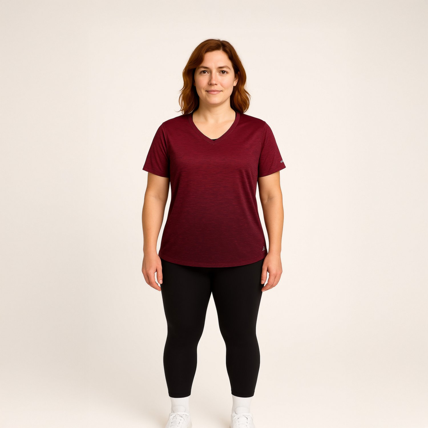 BCG Women's Ombre V-Neck Plus Size Training T-shirt                                                                              - view number 2