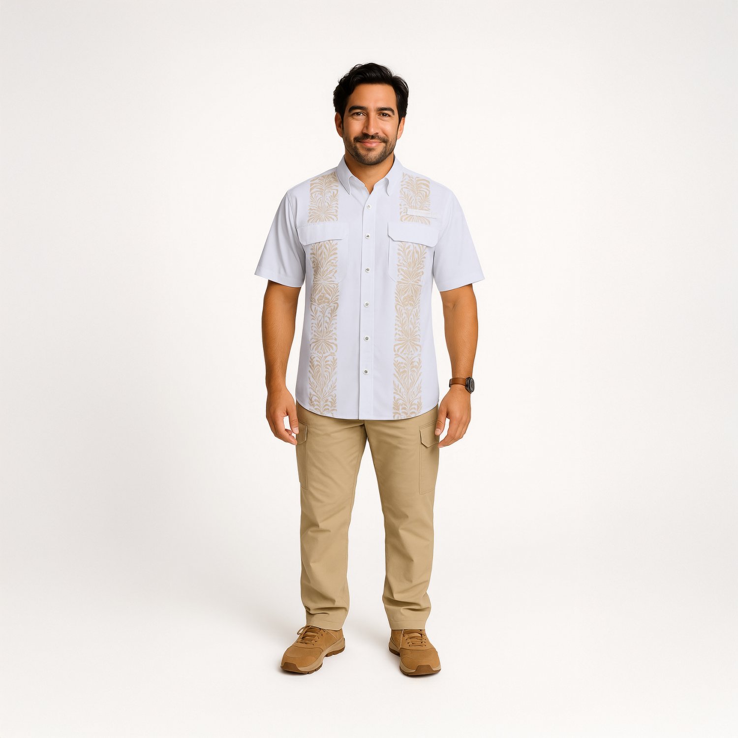 Magellan Outdoors Men's Laguna Madre Talavera Blanco Button Down Shirt - view number 2