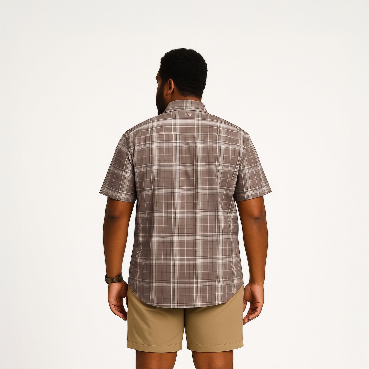 Magellan Outdoors Men's Hickory Canyon Plaid Short Sleeve Shirt                                                                  - view number 4