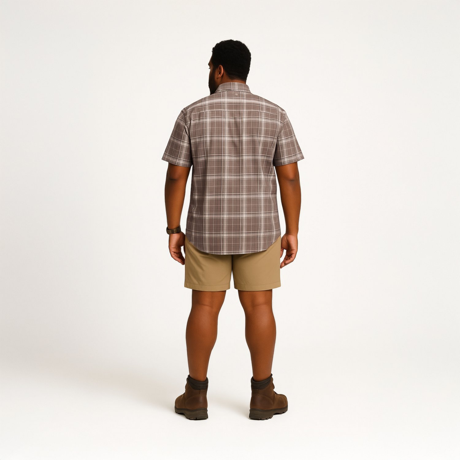 Magellan Outdoors Men's Hickory Canyon Plaid Short Sleeve Shirt                                                                  - view number 3