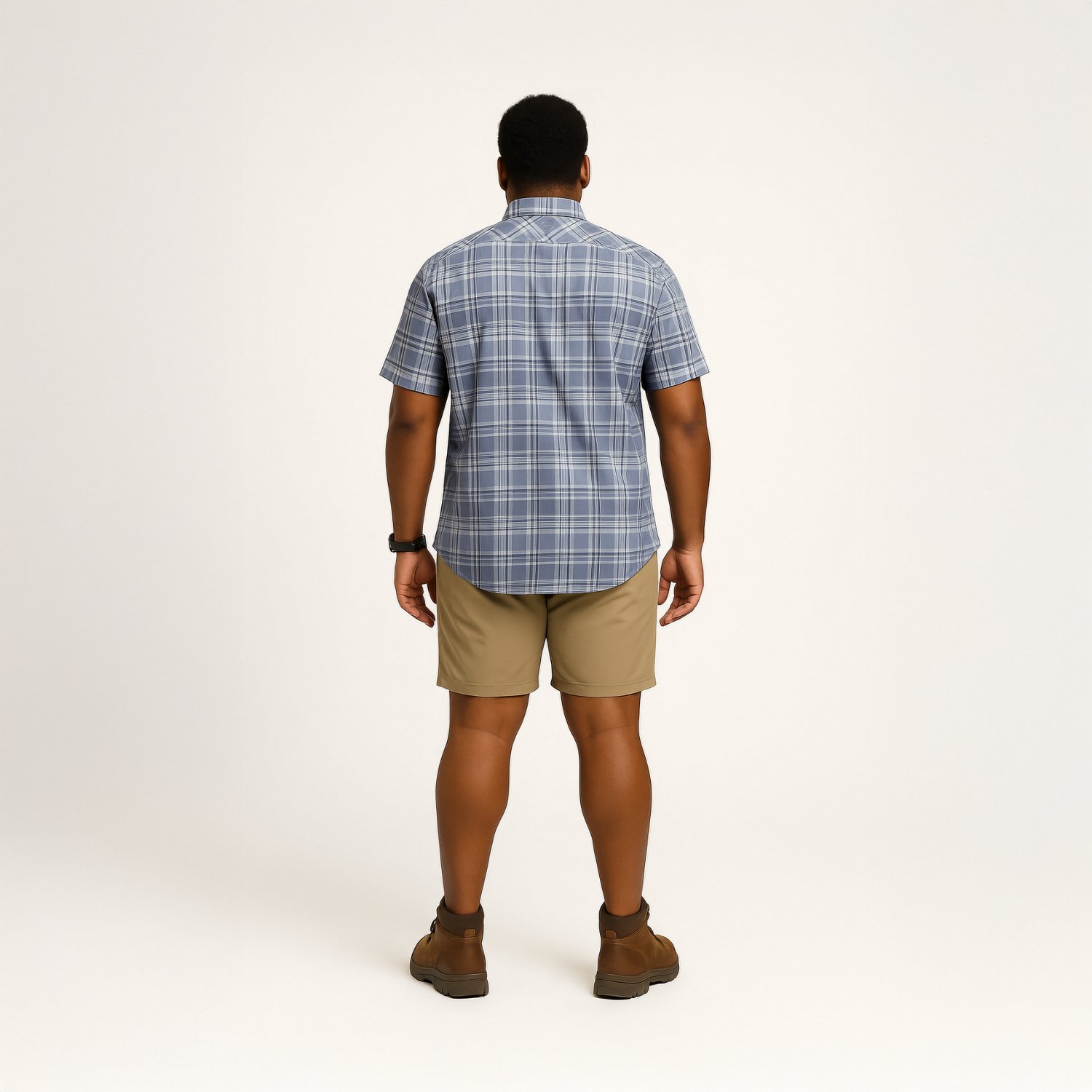 Magellan Outdoors Men's Hickory Canyon Plaid Short Sleeve Shirt                                                                  - view number 3