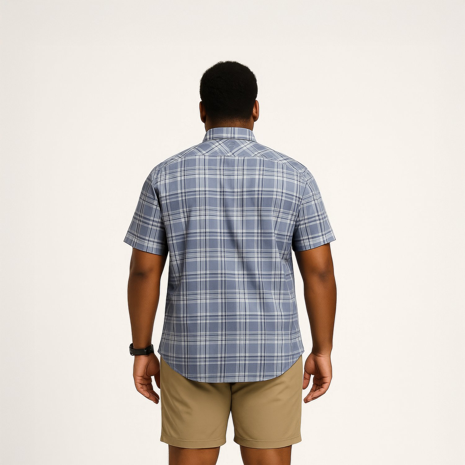 Magellan Outdoors Men's Hickory Canyon Plaid Short Sleeve Shirt                                                                  - view number 4