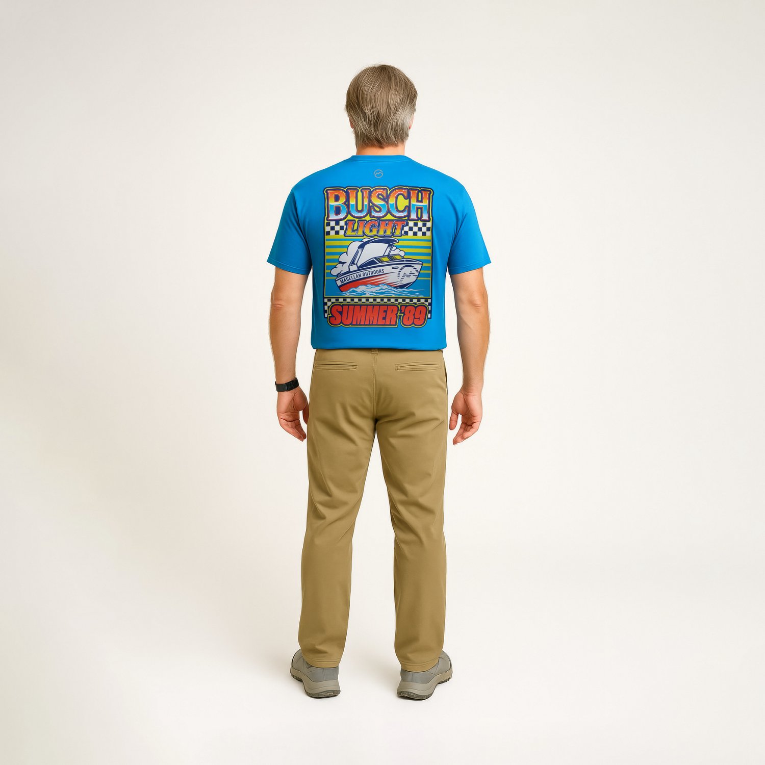 Magellan Outdoors Men's Busch Light Boat Short Sleeve Graphic T-shirt                                                            - view number 3