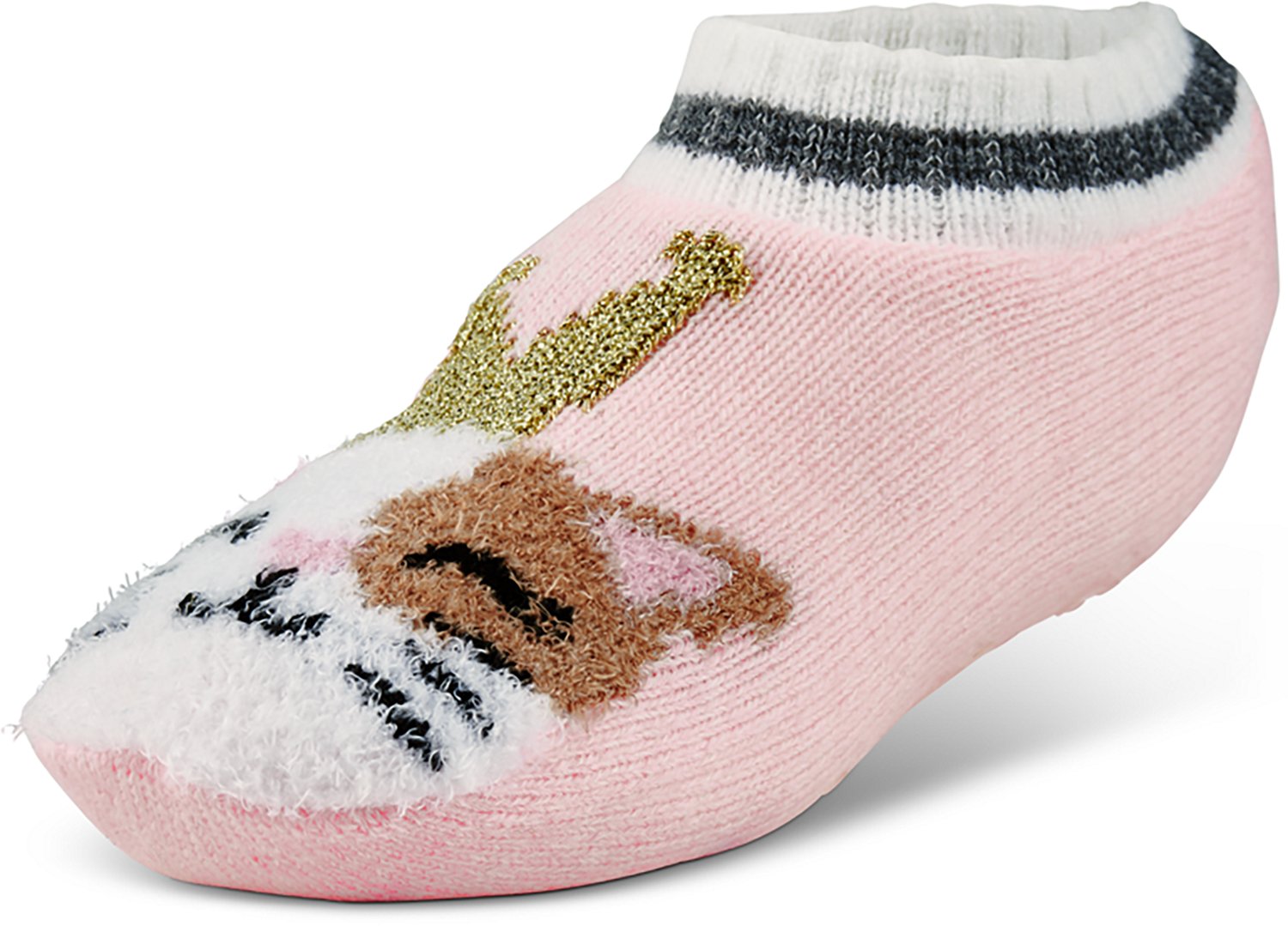 Magellan Outdoors Girls' Sweatercuff Metallic Cat Lodge Slippers - view number 2