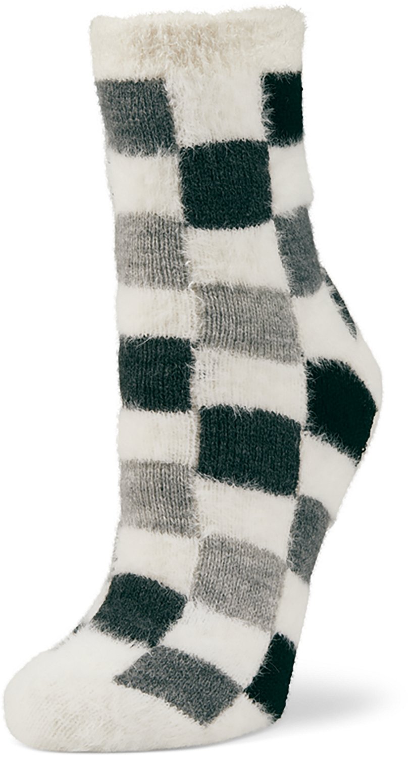 Magellan Outdoors Women's Checkered Lodge Crew Socks - view number 2