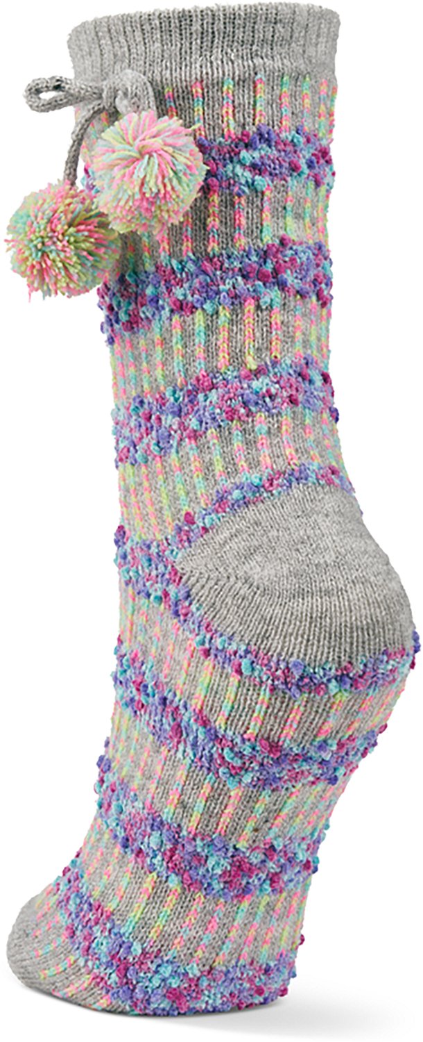 Magellan Outdoors Women's Ombre Popcorn Pom Lodge Crew Socks - view number 3