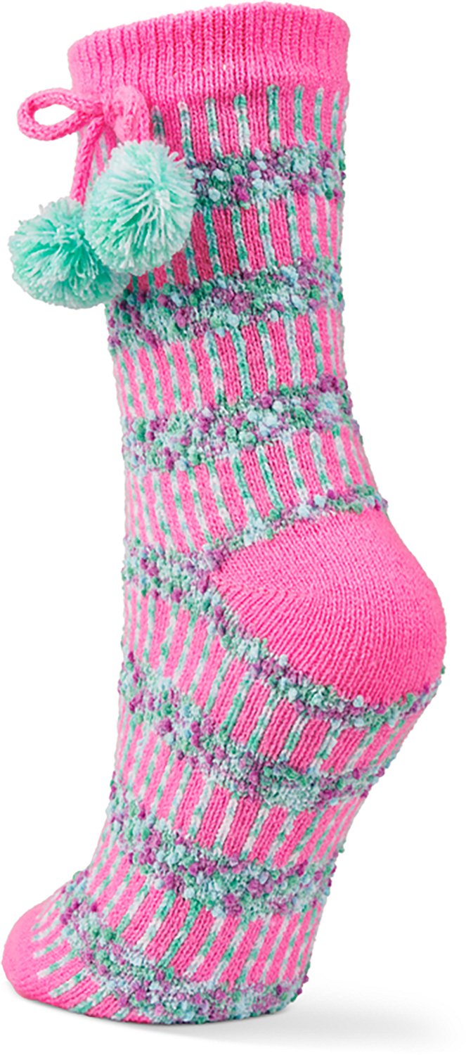 Magellan Outdoors Women's Ombre Popcorn Pom Lodge Crew Socks - view number 3