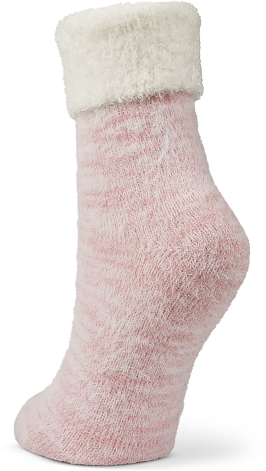 Magellan Outdoors Women's Foldover Heather Lodge Crew Socks - view number 3