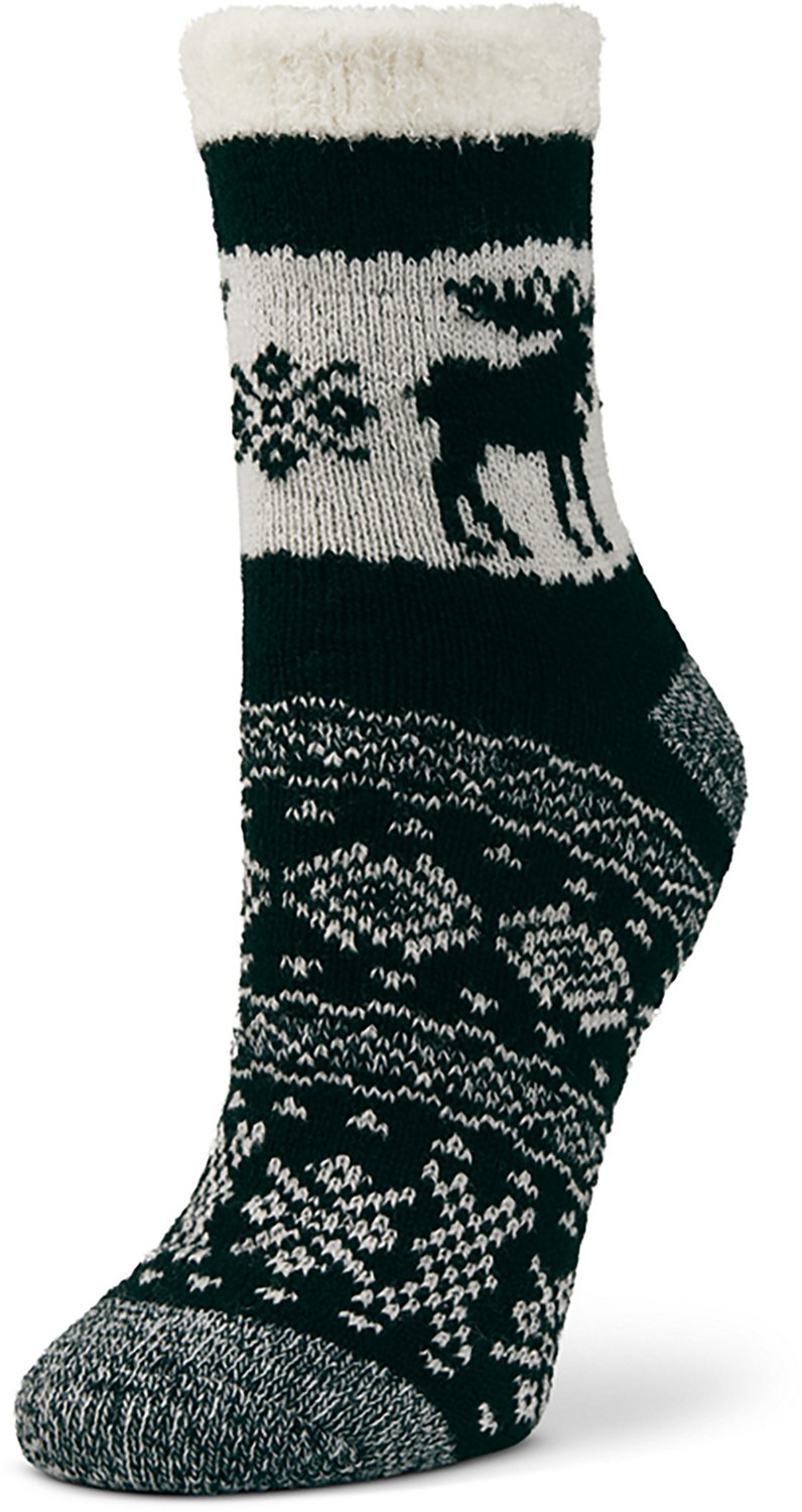 Magellan Outdoors Women's Snowy Moose Lodge Crew Socks - view number 2