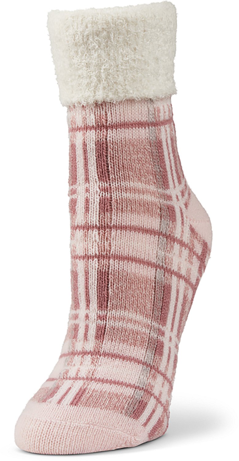 Magellan Outdoors Women's Foldover Plaid Lodge Crew Socks - view number 2