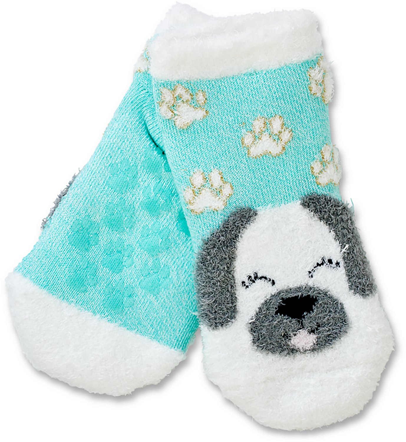 Magellan Outdoors Girls' Pup & Paws Lodge Low-Cut Socks - view number 4
