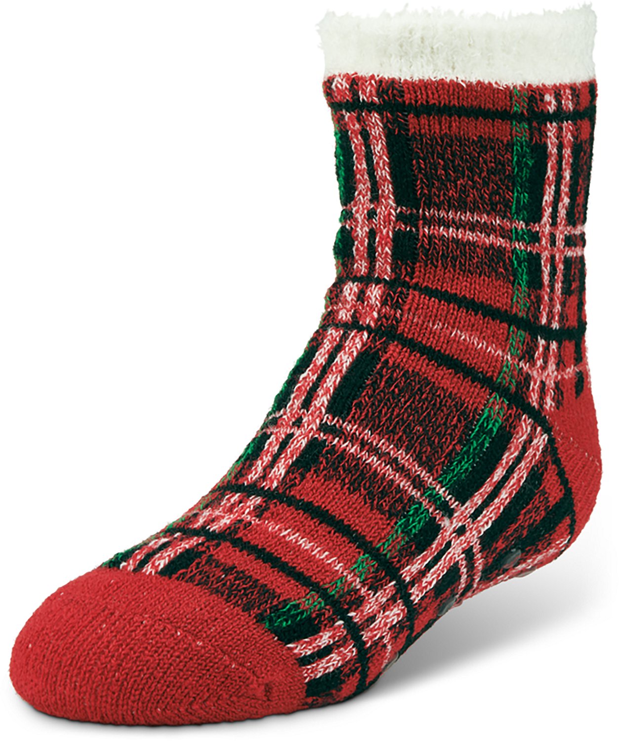 Magellan Outdoors Youth Plaid Lodge Crew Socks - view number 2