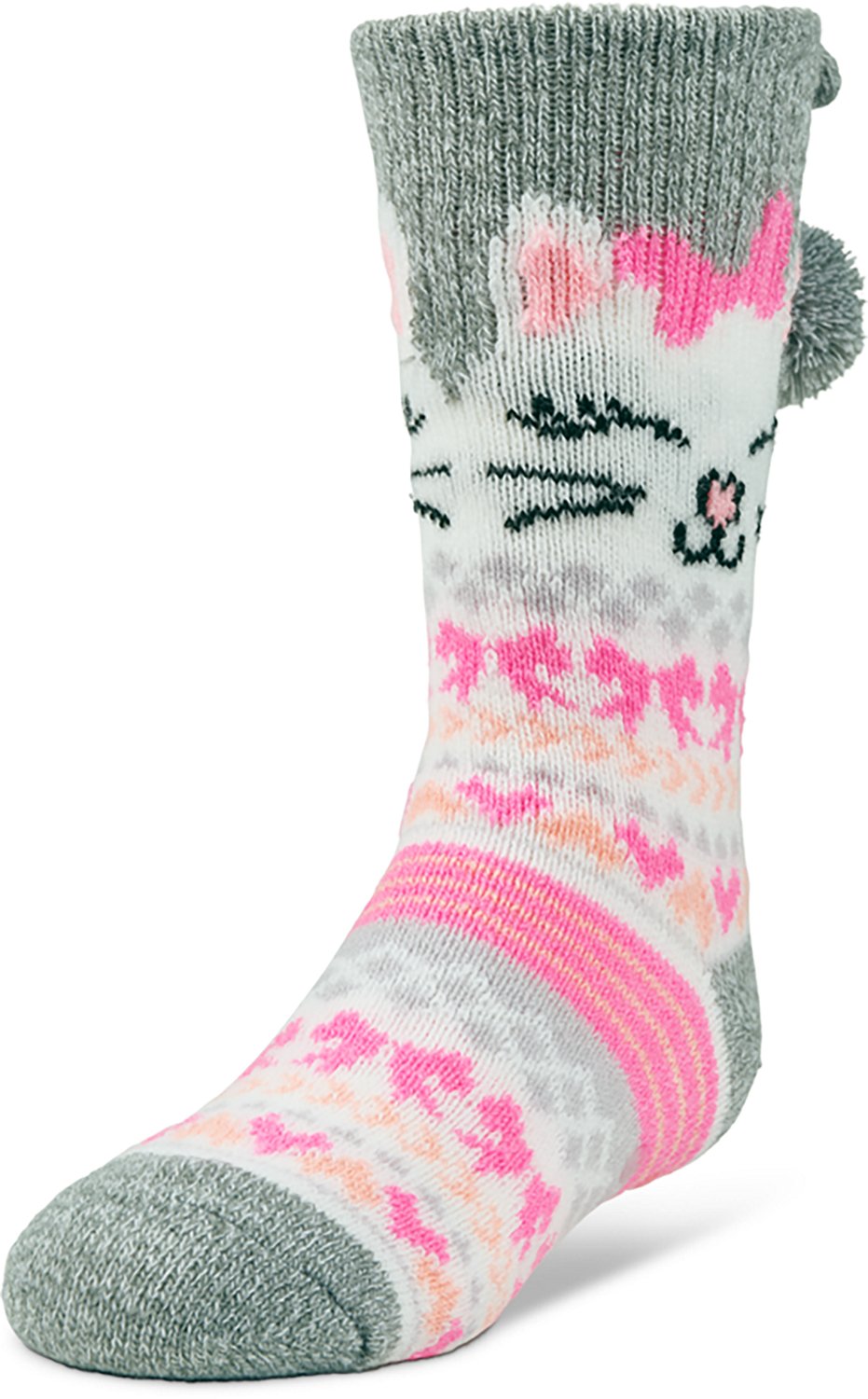 Magellan Outdoors Girls' Kitty Pom Lodge Quarter Socks - view number 2