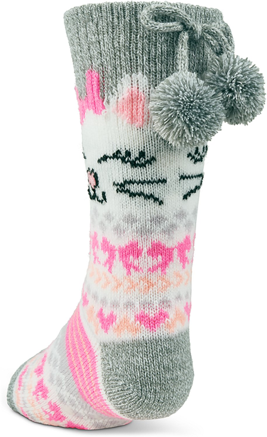 Magellan Outdoors Girls' Kitty Pom Lodge Quarter Socks - view number 3